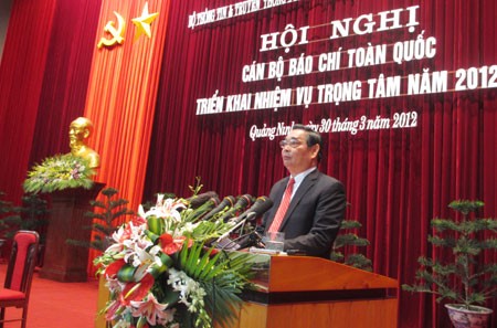 ກອງປະຊຸມສື່ມວນຊົນທົ່ວປະເທດ ຜັນຂະຫຍາຍຫນ້າທີປີ 2012. - ảnh 1